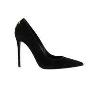 Elisabetta Franchi - Décolleté in camoscio con dettaglio logo - - Shoes - Donna - Nero - 37 EU