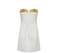 Elisabetta Franchi - Duchesse mini dress - - Dresses - Donna - Bianco - S