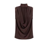 Elisabetta Franchi - Cowl Neck Blouse - - Blouses & Shirts - Donna - Marrone - XS