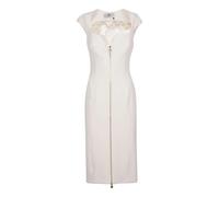 Elisabetta Franchi - Full Zip Sleeveless Dress - - Dresses - Donna - Beige - S