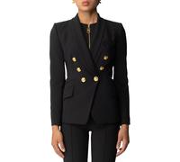 Elisabetta Franchi giacca blazer doppiopetto nero 44