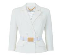 Elisabetta Franchi - Giacca crop doppiopetto - - Jackets - Donna - Bianco - M