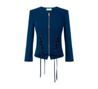 Elisabetta Franchi - Giacca Doppiopetto in Crêpe Stretch - - Jackets - Donna - Blu - L