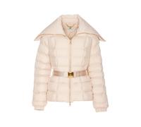 Elisabetta Franchi - Giacca Piumino Pesca con Ampio Colletto - - Jackets - Donna - Beige - S