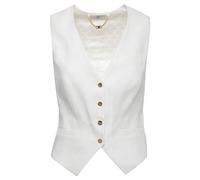 Elisabetta Franchi - Gilet in Lino - - Jackets - Donna - Bianco - L