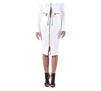 Elisabetta Franchi - Gonna in Maglia con Zip - - Skirts - Donna - Bianco - M