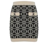 Elisabetta Franchi - Gonna Mini in Viscosa a Colori a Contrasto - - Skirts - Donna - Multicolore - S