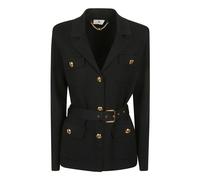 Elisabetta Franchi, ,Jackets ,Donna ,Nero ,XS Long Sleeve Jacket