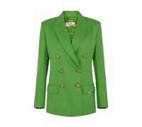 Elisabetta Franchi, ,Jackets ,Donna ,Verde ,L Giacca con placca gioiello