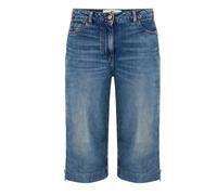 Elisabetta Franchi - Jeans Bermuda con Zip - - Shorts - Donna - Blu - W27