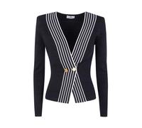 Elisabetta Franchi - Knit Cardigan - - Knitwear - Donna - Nero - S