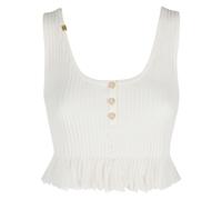 Elisabetta Franchi - Knit Openwork Top - - Tops - Donna - Bianco - L