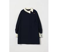 ELISABETTA FRANCHI LA MIA BAMBINA Abito chemisier corto in crêpe 12+ Blue