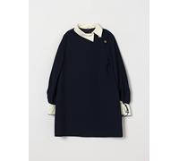 ELISABETTA FRANCHI LA MIA BAMBINA Abito chemisier corto in crêpe 6 Blue