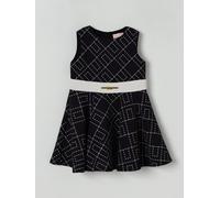 ELISABETTA FRANCHI LA MIA BAMBINA Abito con logo all-over 12M Nero