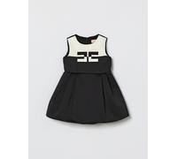 ELISABETTA FRANCHI LA MIA BAMBINA Abito con logo bicolor 18M Nero