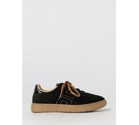 ELISABETTA FRANCHI LA MIA BAMBINA Sneakers basse in pelle con monogram e logo di strass 31 Nero