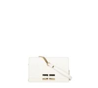 Elisabetta Franchi - Lettering Chain Clutch Bag - - Bags - Donna - Bianco - ONE SIZE