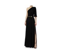 Elisabetta Franchi - Long One-Shoulder Maxi Dress - - Dresses - Donna - Nero - M