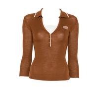 Elisabetta Franchi - Maglia Tricot - - Tops - Donna - Marrone - L
