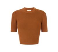 Elisabetta Franchi - Maglioni a collo rotondo - - Knitwear - Donna - Marrone - L
