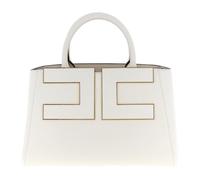 Elisabetta Franchi - Maxi Logo Shopping Bag - - Bags - Donna - Bianco - ONE SIZE
