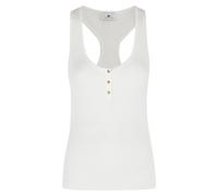 Elisabetta Franchi - Micro-braided Knit Top - - Tops - Donna - Bianco - M