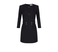 Elisabetta Franchi - Mini Abito Doppio Crêpe con Zip - -Dresses -Donna -Nero -L