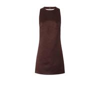 Elisabetta Franchi - Mini abito in duchessa di raso con collana - - Dresses - Donna - Marrone - M