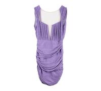 Elisabetta Franchi - Mini Abito in Lamé - - Dresses - Donna - Viola - S