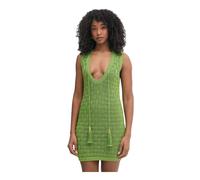 Elisabetta Franchi - Mini abito in maglia con nappine - - Dresses - Donna - Verde - S