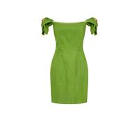 Elisabetta Franchi - Mini abito in misto lino - - Dresses - Donna - Verde - L