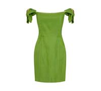 Elisabetta Franchi - Mini abito in misto lino - - Dresses - Donna - Verde - S