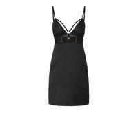 Elisabetta Franchi - Mini Abito in Raso Duchess - - Dresses - Donna - Nero - XL