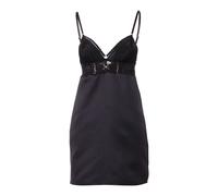 Elisabetta Franchi - Mini abito in raso duchessa - - Dresses - Donna - Nero - S