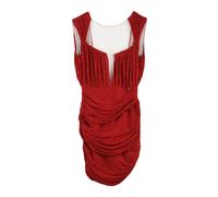 Elisabetta Franchi - Mini abito lamé - - Dresses - Donna - Rosso - XS