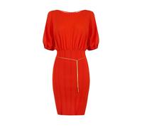 Elisabetta Franchi - Miniabito in maglia con cintura - - Dresses - Donna - Rosso - L