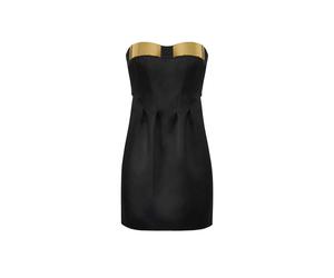 Elisabetta Franchi - Miniabito in raso duchesse - - Dresses - Donna - Nero - M