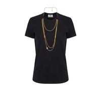Elisabetta Franchi - Nera con Gioielli T-shirt e Polo - - Tops - Donna - Nero - S