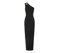 Elisabetta Franchi - One-Shoulder Longuette Dress - - Dresses - Donna - Nero - L