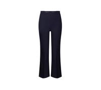 Elisabetta Franchi pantaloni donna trumpet crop in crepe blu