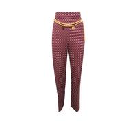 Elisabetta Franchi - Pas3546E2 Pantaloni a Palazzo - - Trousers - Donna - Rosso - L