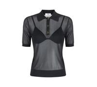 Elisabetta Franchi - Polo in nylon con reggiseno - - Tops - Donna - Nero - M