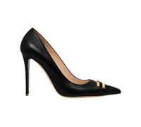 Elisabetta Franchi - Pump in Pelle con Dettaglio Logo - - Shoes - Donna - Nero - 37 EU