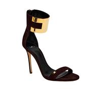 Elisabetta Franchi - Sandali con cavigliera - - Shoes - Donna - Marrone - 40 EU