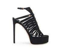 Elisabetta Franchi - Sandali in raso con plateau - - Shoes - Donna - Nero - 40 EU