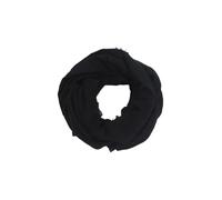 Elisabetta Franchi Sciarpa pashmina quadrata in jacquard con lettering logo Nero