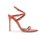 Elisabetta Franchi, ,Shoes ,Donna ,Rosso ,37 1/2 EU Sandali Stiletto in Pelle