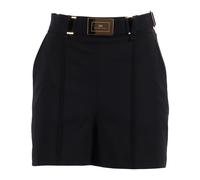 Elisabetta Franchi - Short Con Cintura - - Shorts - Donna - Nero - M