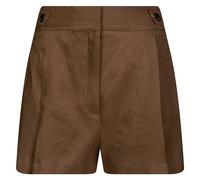 Elisabetta Franchi - Shorts in misto lino con cinturini - - Shorts - Donna - Marrone - L